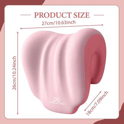 Uplift Picks Memory Foam Chair Neck Pillow For Office Gaming And Travel Comfort pink