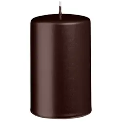 Kopschitz Kerzen Stumpenkerzen Metallic Glanz Brandy 100 x Ø 60 mm, 12 Stück