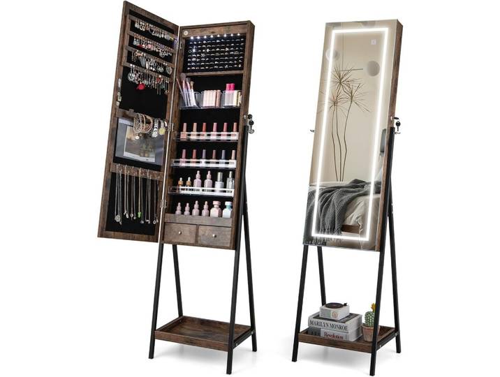 SCHMUCKSCHRANK 160cm Braun