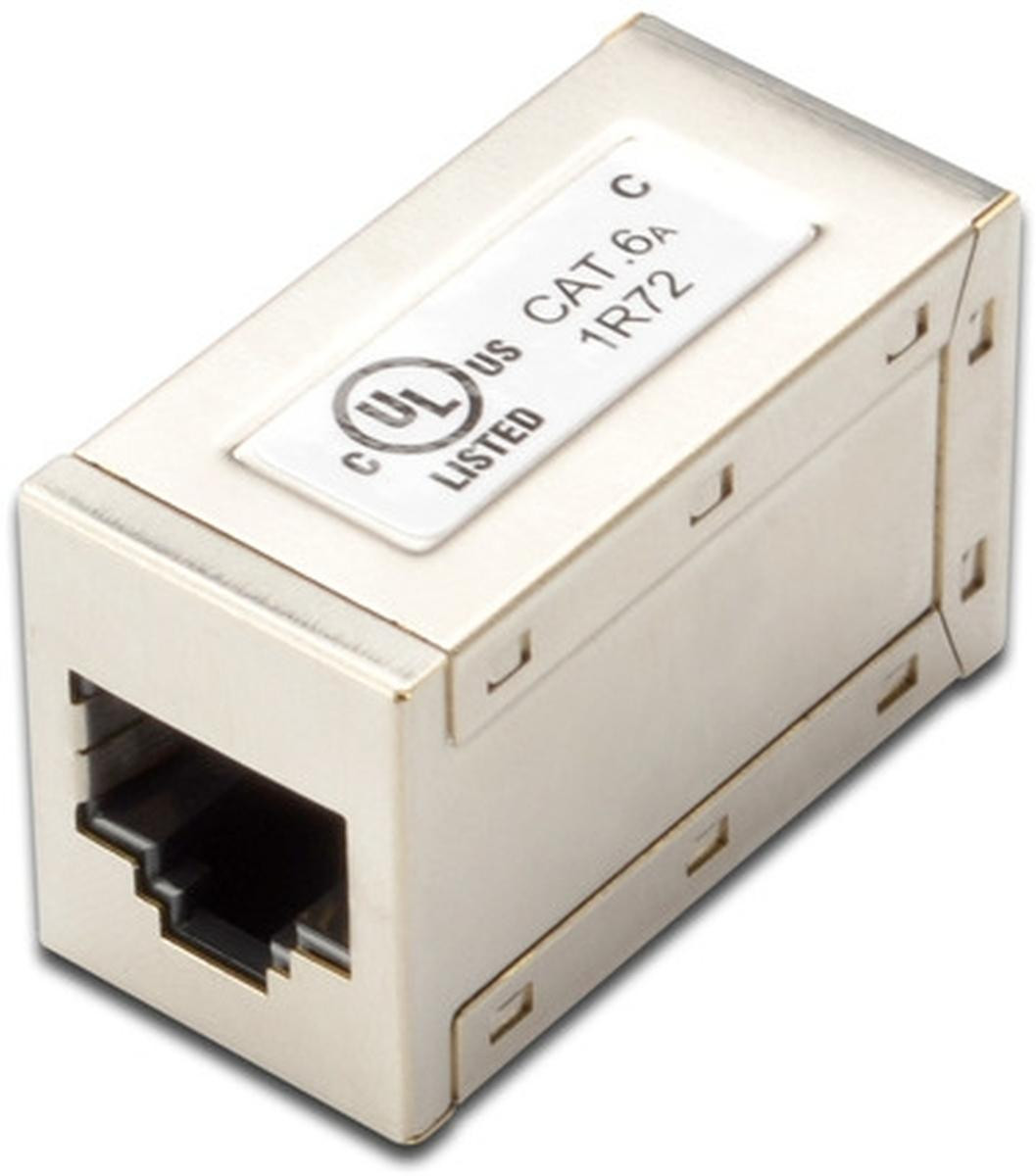 DIGITUS Modulaire adapter Cat.6A afgeschermd met 2 x RJ45 connectoren
