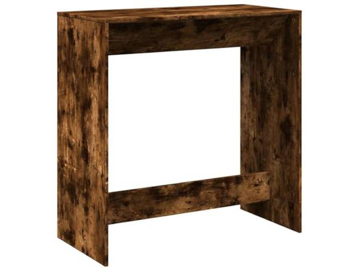 Roanoer Bartisch 102x50x103,5 cm Räuchereiche Holzwerkstoff Kompakter Bistrotisch für Küche und Essbereich, pflegeleichte Oberfläche mit robuster Konstruktion bis 80 kg Belastbarkeit.