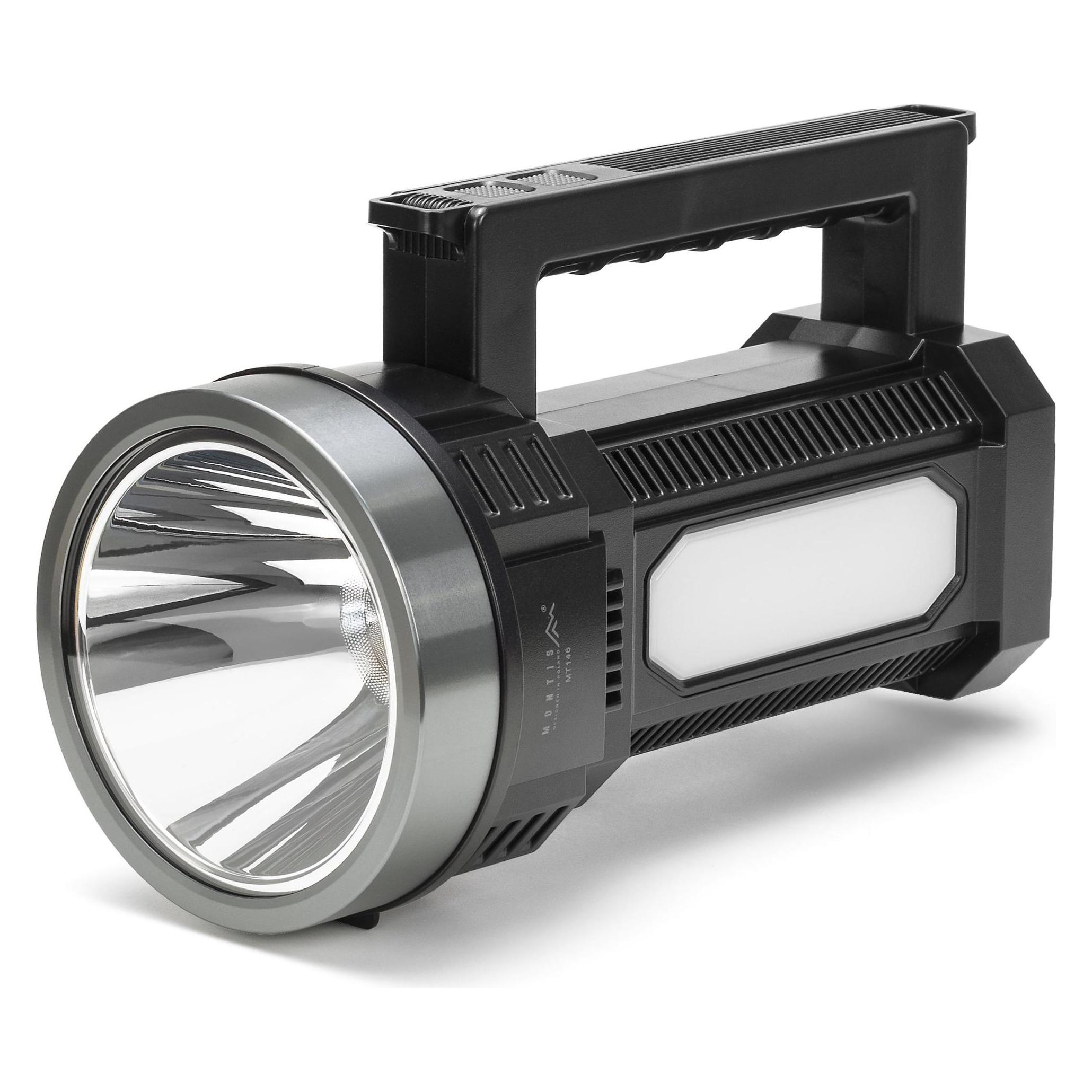 Montiss Montis Latarka - Szperacz akumulatorowy LED 20W MT146 Schwarz Taschenlampe (21.50 cm) (MT146)