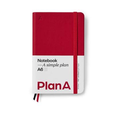 Notizbuch A6 Hardcover Punktiert Berry Red, von , Bücher.de