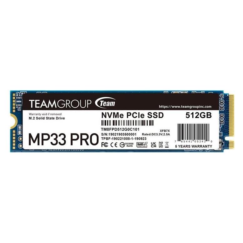 Team Group MP33 PRO (512 GB, M.2, M.2 2280) (TM8FPD512G0C101)