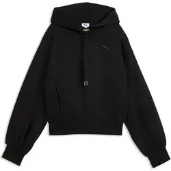 PUMA Damen Freizeit / Mode Sommer GJ Kapuzensweats Kapuzensweats lg.Arm Da HER Relaxed Hoodie FL, Größe L in Schwarz Schwarz
