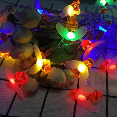 Outdoor Solar Garden Lights Solar String Light Cute Bee Outdoor Decor, Wedding Garden Patio Party Lights, Christmas Tree Honeybee Fairy Lamp multiclor 5m 20 Bees