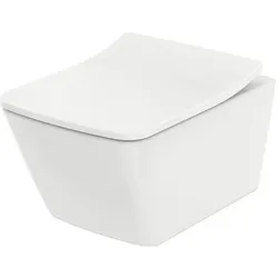 TOTO, Toilette + Bidet, SP Wand-WC tief, randlos weiss