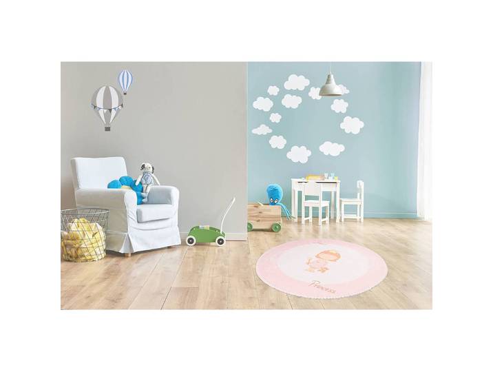 Tapis enfant Bambini 300 IV Ø 160cm Rose foncé
