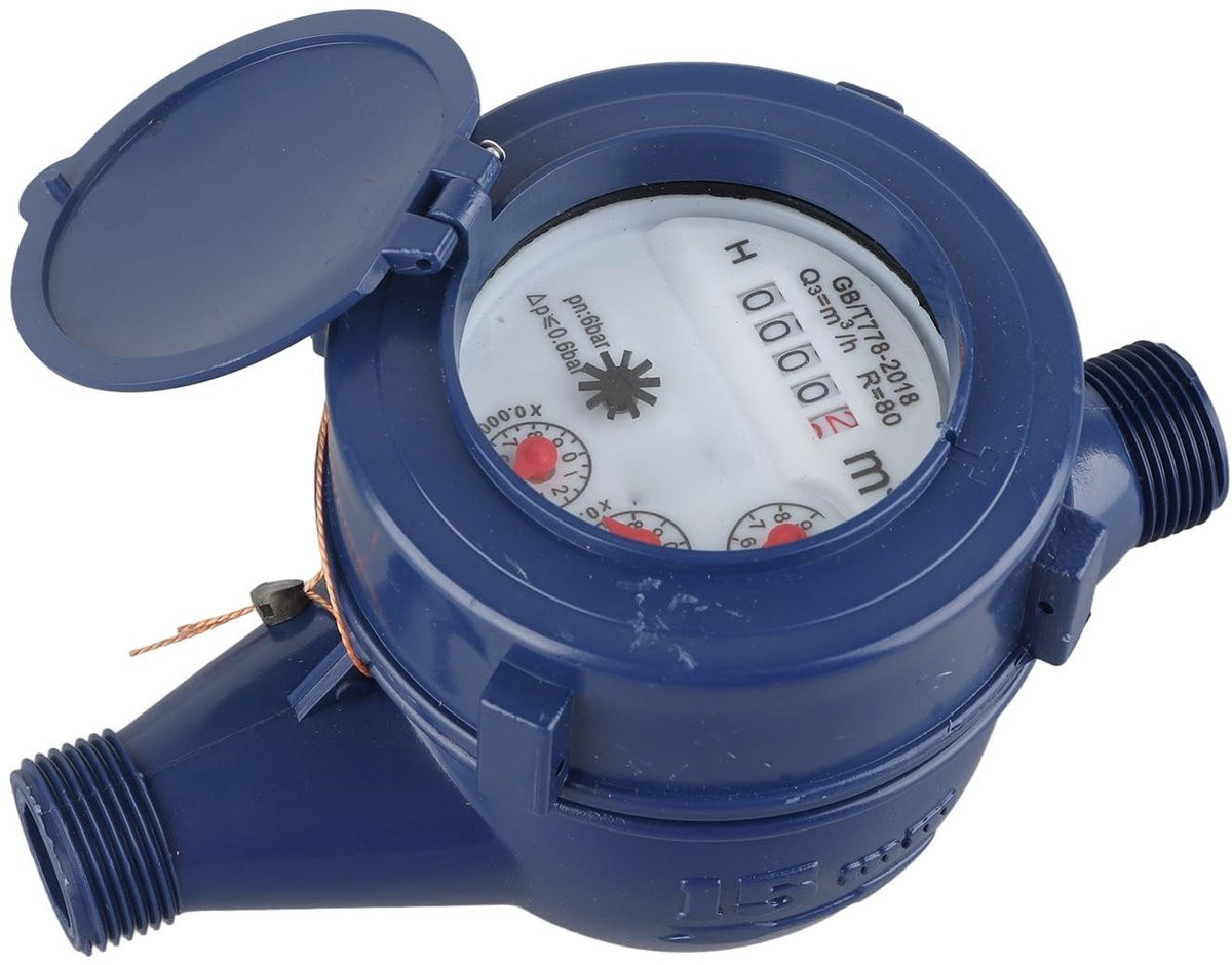 Zerodis Koud Water Meter 15MM - Blauw