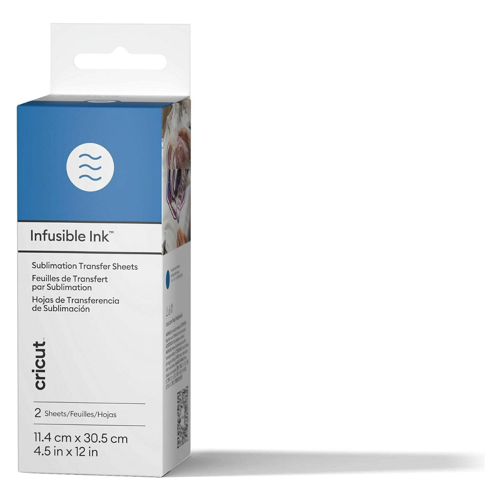 Cricut Infusible Ink Transfer Sheets 2-pack True Blue ideal size for MugPress (P) (2011895)