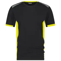 LOGIX - TAMPICO T-Shirt, schwarz/warngelb, Größe M - warngelb - M