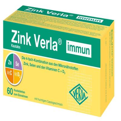 Zink Verla immun Kautabs 60 St Kautabletten