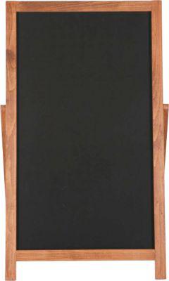 Update Display Kreidetafel Aufsteller FLOOR, klappbare Rückenstütze, beschriftbar, MDF, Buche, B 440 x H 1020 mm