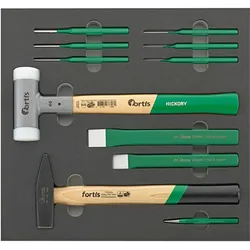 Fortis, Meissel, Werkzeugmodul 2/3 Hammer und Meissel 11 Teile