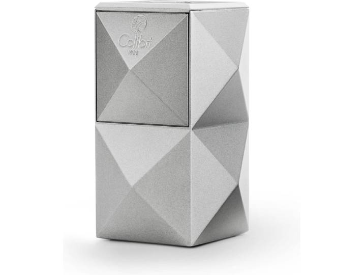 Colibri Quasar Gas Aansteker - Triple Jet Flame - Gasaanstekker voor Sigaren - Navulbaar - Zilver