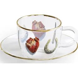 Toiletpaper I Love You Tasse mit Untertasse