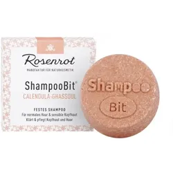 Rosenrot festes ShampooBit® Calendula Ghassoul (normales & sensibles Haar)