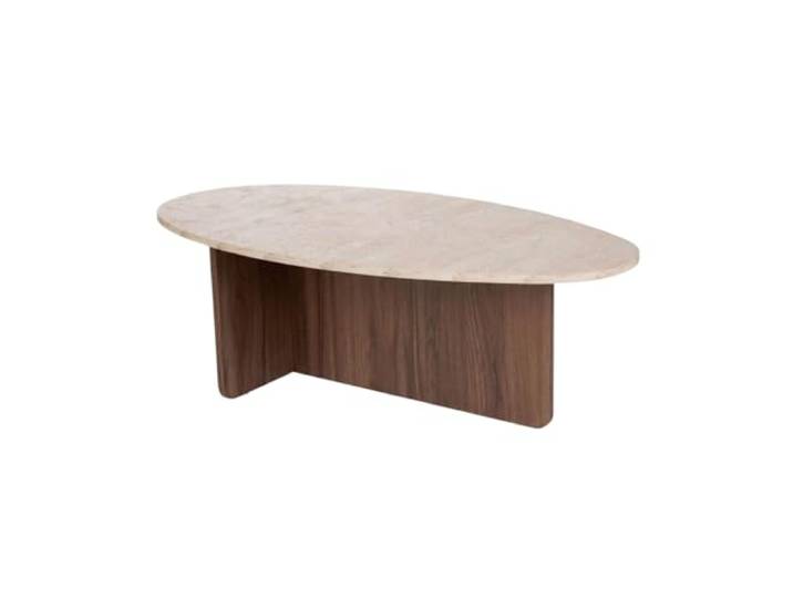 Calicosy Couchtisch mit ovaler Platte, 120 cm lang - ANNA