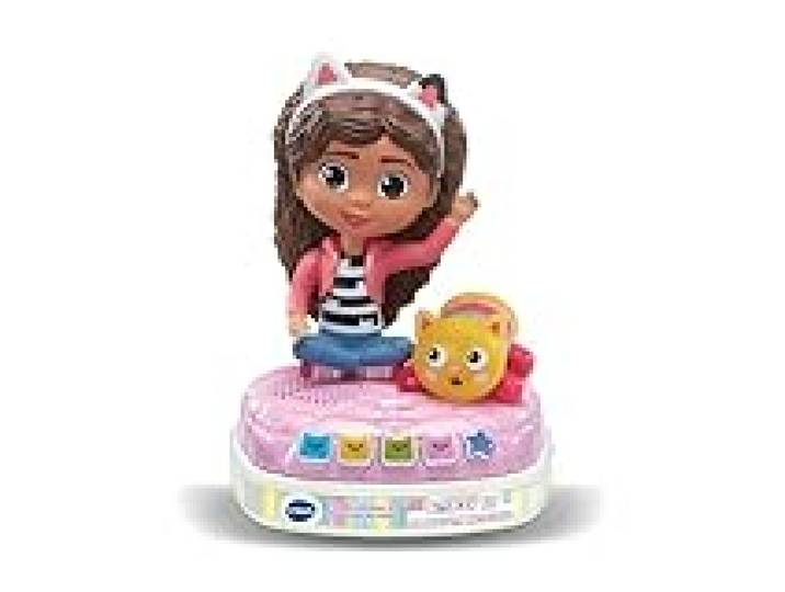 VTech - Gabby et La Maison Magique, Lumi-Conteuse à Histoires de Gabby, Boîte à Histoires Veilleuse, Jouet Interactif et Musical avec 4 Jeux, Cadeau Enfant de 3 Ans à 7 Ans - Contenu en Français