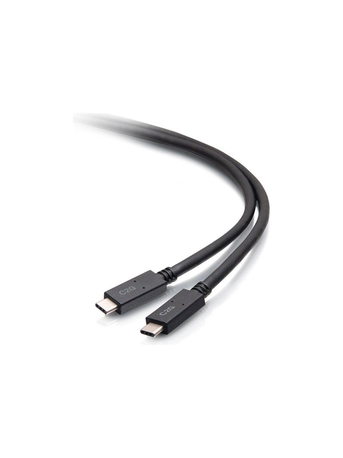 C2G 6.5ft (2m) USB-C Male to USB-C Male Cable (20V 3A) - USB 3.2 Gen 1 (5Gbps) - USB-C cable - 24 pin USB-C to 24 pin USB-C - 2 m
