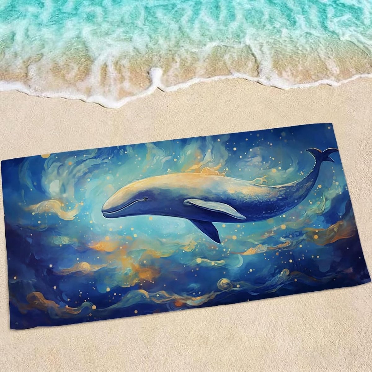 Blauw Strandlaken van Microvezel - XXL Strandhanddoek - 150 x 75 cm