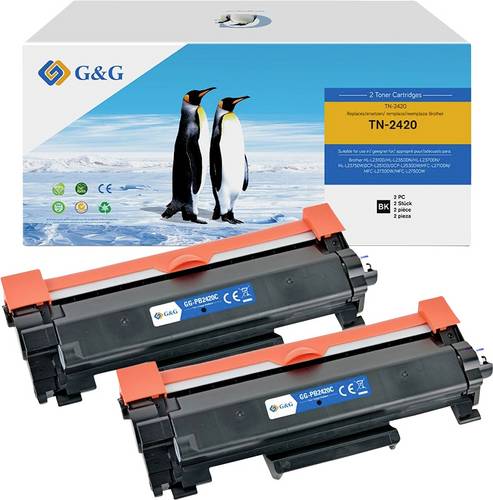 G&G XL-Toner 2er Set kompatibel mit Brother TN-2420 Multimedia-Technik Toner
