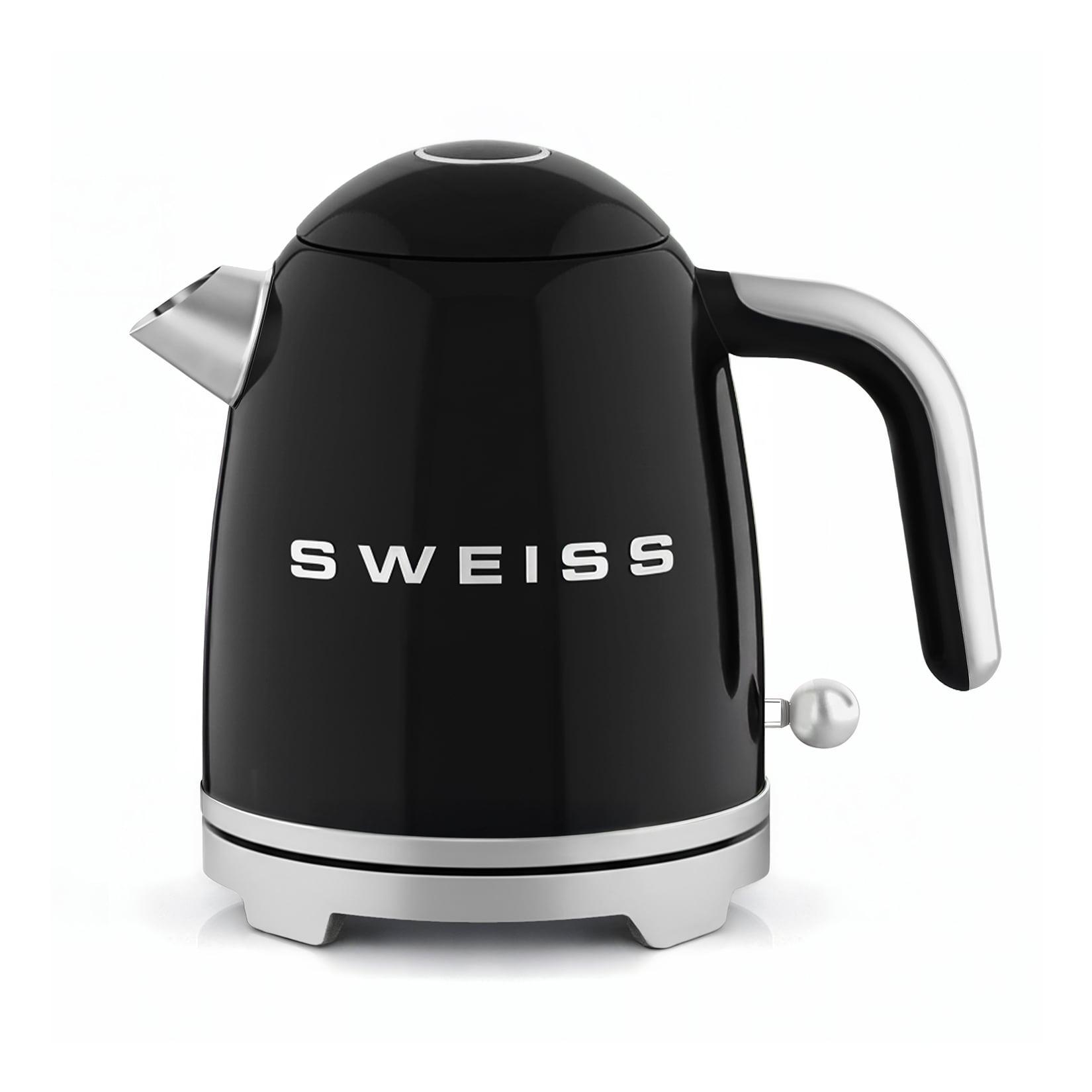 SWEISS Vintage Elektrischer Wasserkocher KTS9 - Schwarz