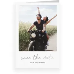 Save The Date Karte: Edel mit Foto