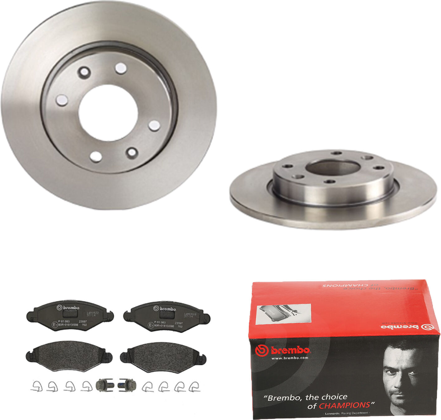 Brembo Bremsensatz, Scheibenbremse Bremsensatz-Vorderachse Ijdtidg710 Hinterachse Voll 247mm 10mm Für Citroën Peugeot Naza