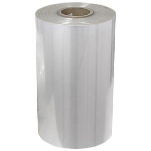 Allpax Feinschrumpffolie 10001580, 250mm x 1075m, lebensmittelecht aus Polyolefin, Stärke 19my