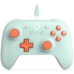 8bitdo Ultimate 2C Wired (Android, PC, Windows), Gaming Controller, Mehrfarbig, Grün