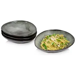 Sänger Geschirr Pastaschalen Set Kopenhagen, Teller, Grau