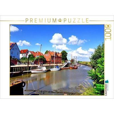 CALVENDO Puzzle Der Freiburger Hafen | 1000 Teile Lege-Größe 64x48cm Foto-Puzzle für glückliche Stunden