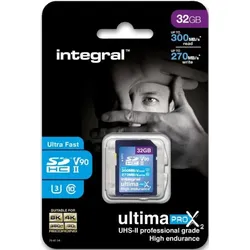 INTEGRAL SDHC-Card Ultima Pro X2 32GB V90 (300/270MB/s)