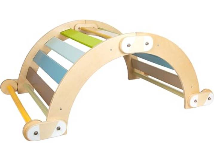 small foot Kletterbogen Adventure aus Holz, Bewegungsspiel für Kinder, multifunktional, ab 2 Jahren, 12239