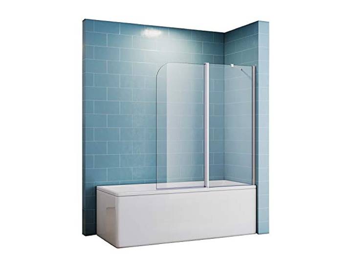 Duschtrennwand für badewanne 120x140 spritzschutz Duschwand