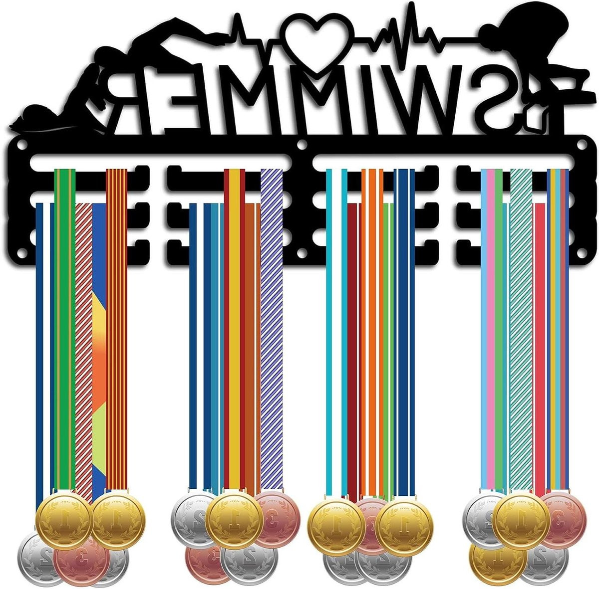 Medaille Hanger Sport Awards Zwart - 29 x 13 cm