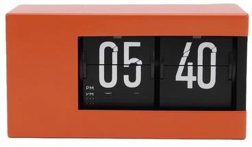 Uplift Picks Retro Automatic Calendar Flip Clock With LED Display And AM PM orange