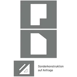 Kermi Aufpreis für Schrägschnitt / Ausschnitt /.. - Dienstleistung