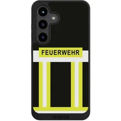 Nivocase Handyhülle für Samsung Galaxy S24 Hülle NIVOpure Case Schwarz Beruf Feuerwehr Feuerwehrmann (Samsung Galaxy S24), Smartphone Hülle, Schwarz