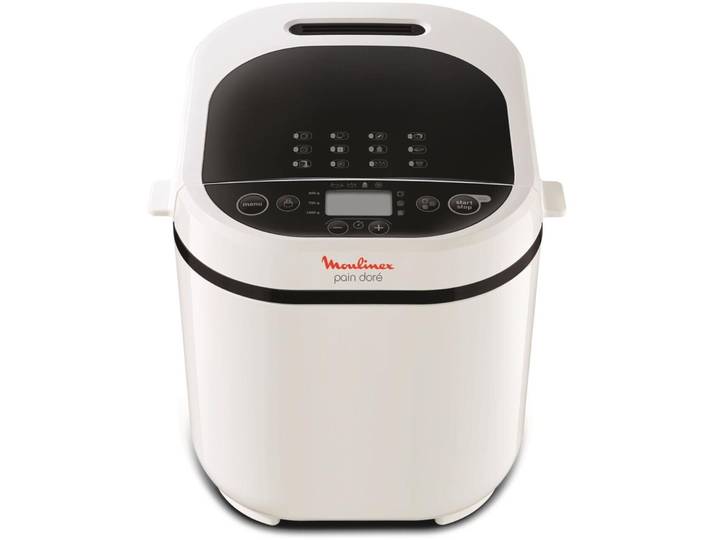 Brotbackmaschine Moulinex Pain Doré 1000 g - Farbe: weiss - Brotbackautomat