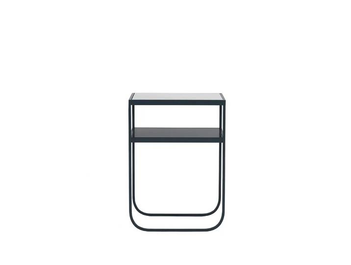 Asplund Nati Tati High table console marbre carrara, support char grey