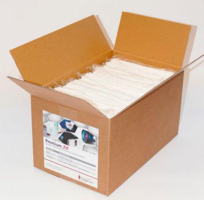 Reinigungstuch Premium 50, f. glatte Oberflächen, kratzer- & flusenfrei, PET/PA, weiß, 15 St.