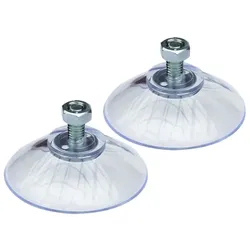 DanDiBo 2x Saugnapf mit Gewinde Ø 40mm M5x10mm + Mutter extra Stark Saugnäpfe Sauger Saugnapfhalter