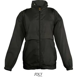 SOLS Kinder Windbreaker 32300 black 12/14 (142-164cm)