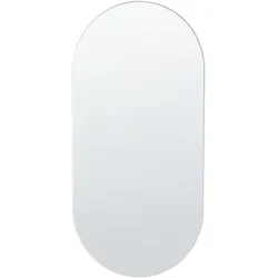 WANDSPIEGEL oval 40/80 cm Silber Alfortville