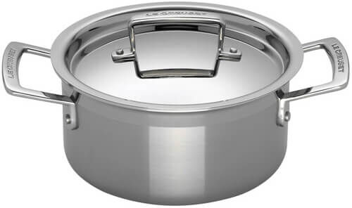 Le Creuset 3-ply Stainless Steel 20cm Deep Casserole