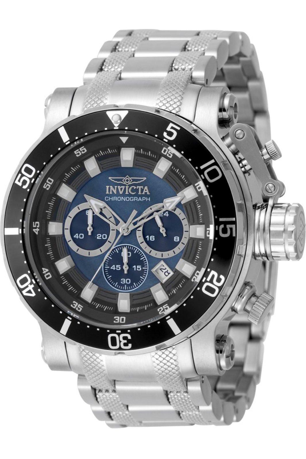 Invicta Coalition Forces 49753 Herrenuhr - Quarzwerk - Edelstahl mit schwarzem Zifferblatt - 52 mm