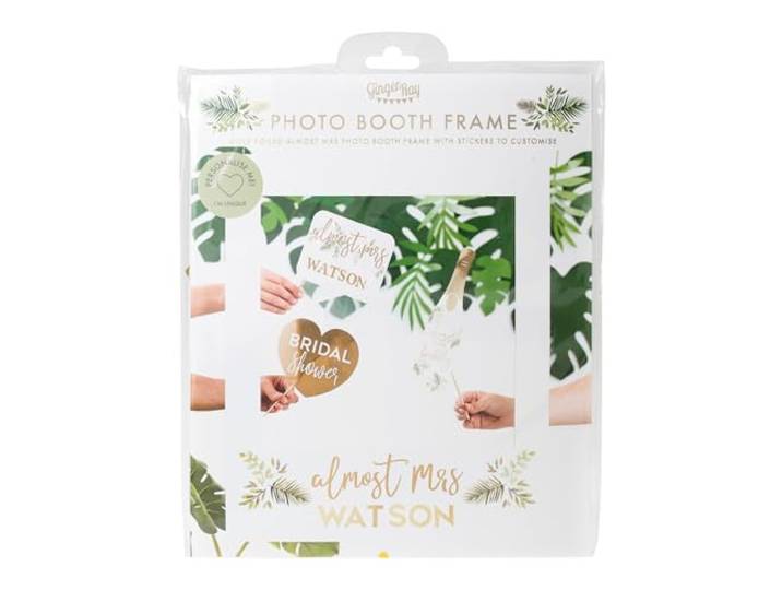 Ginger Ray BS-425 Botanische Bachelorette Party Gold Foiled Fotocabine, personaliseerbaar, Polaroid, papier, Frame Wedding