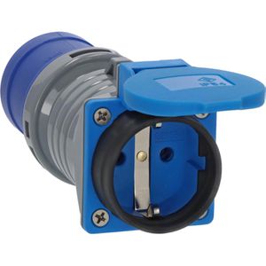 Brennenstuhl CEE-Adapter 1080990010, ohne Kabel, CEE 16A / 230V auf Schutzkontakt 230V, IP54